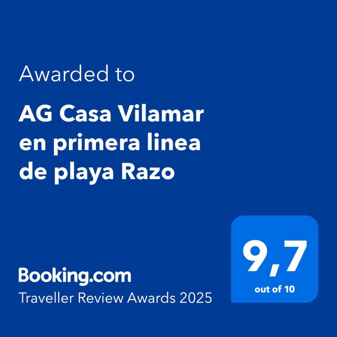 Ag Casa Vilamar En Primera Linea De Playa Razo Razo da Costa ภายนอก รูปภาพ